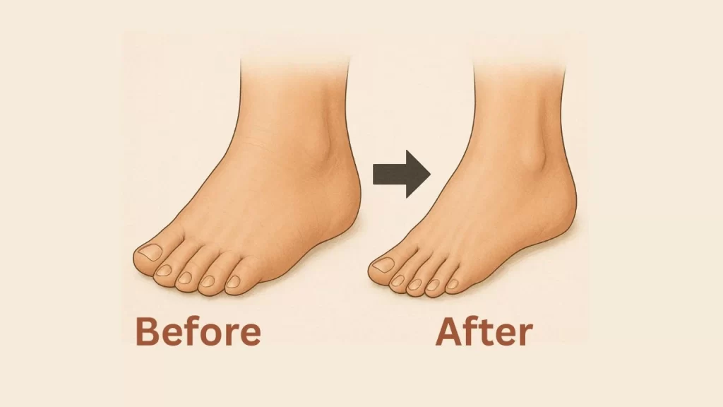 lose weight in toes